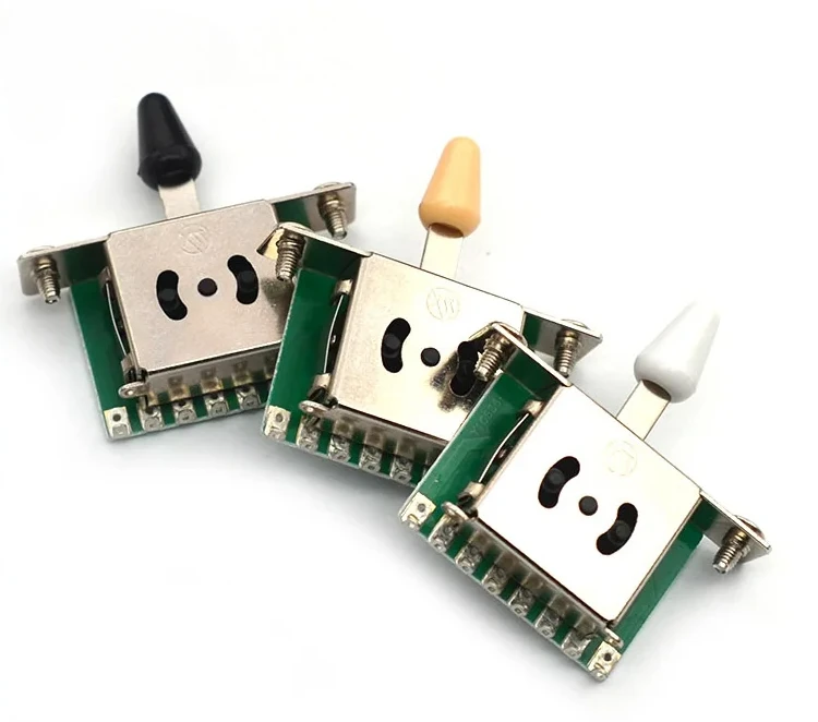 2Pcs 3-Way Selector Switches Electric Guitar Pickup 8 Legs Toggle Lever Black White Cream Color Options
2Pcs 3-Way Selector Switches Electric Guitar Pickup 8 Legs Toggle Lever Black White Cream Color Options