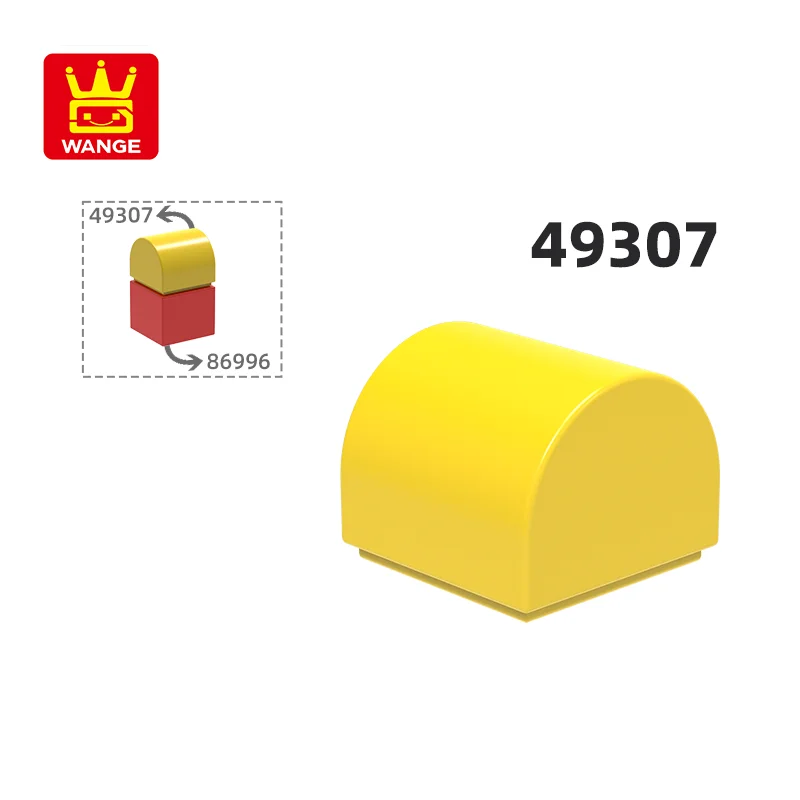 WANGE 49307 100 г/416 шт. 1x1x2/3 двойной изогнутый верхний строительный блок MOC наклон, совместимый с кирпичом, детские игрушки, подарочная коробка
WANGE 49307 100 г/416 шт. 1x1x2/3 двойной изогнутый верхний строительный блок MOC наклон, совместимый с кирпичом, детские игрушки, подарочная коробка