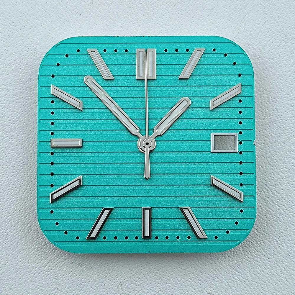 NH35 dial Square Dial 29.5mm watch dial green luminous suitable for NH35 NH36 NHSeries movement watch accessories
NH35 dial Square Dial 29.5mm watch dial green luminous suitable for NH35 NH36 NHSeries movement watch accessories