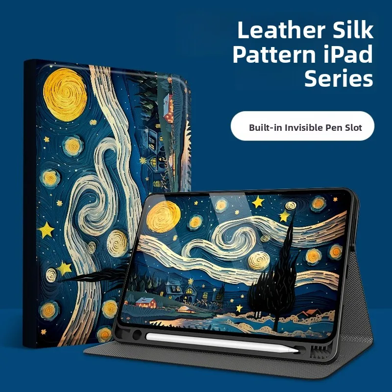 Senbo Creative Van Gogh Starry Night Защитный чехол для iPad Fem Sle Полноэкранный чехол для планшета с гнездом для ручки 202 Nint...
Senbo Creative Van Gogh Starry Night Защитный чехол для iPad Fem Sle Полноэкранный чехол для планшета с гнездом для ручки 202 Nint...
