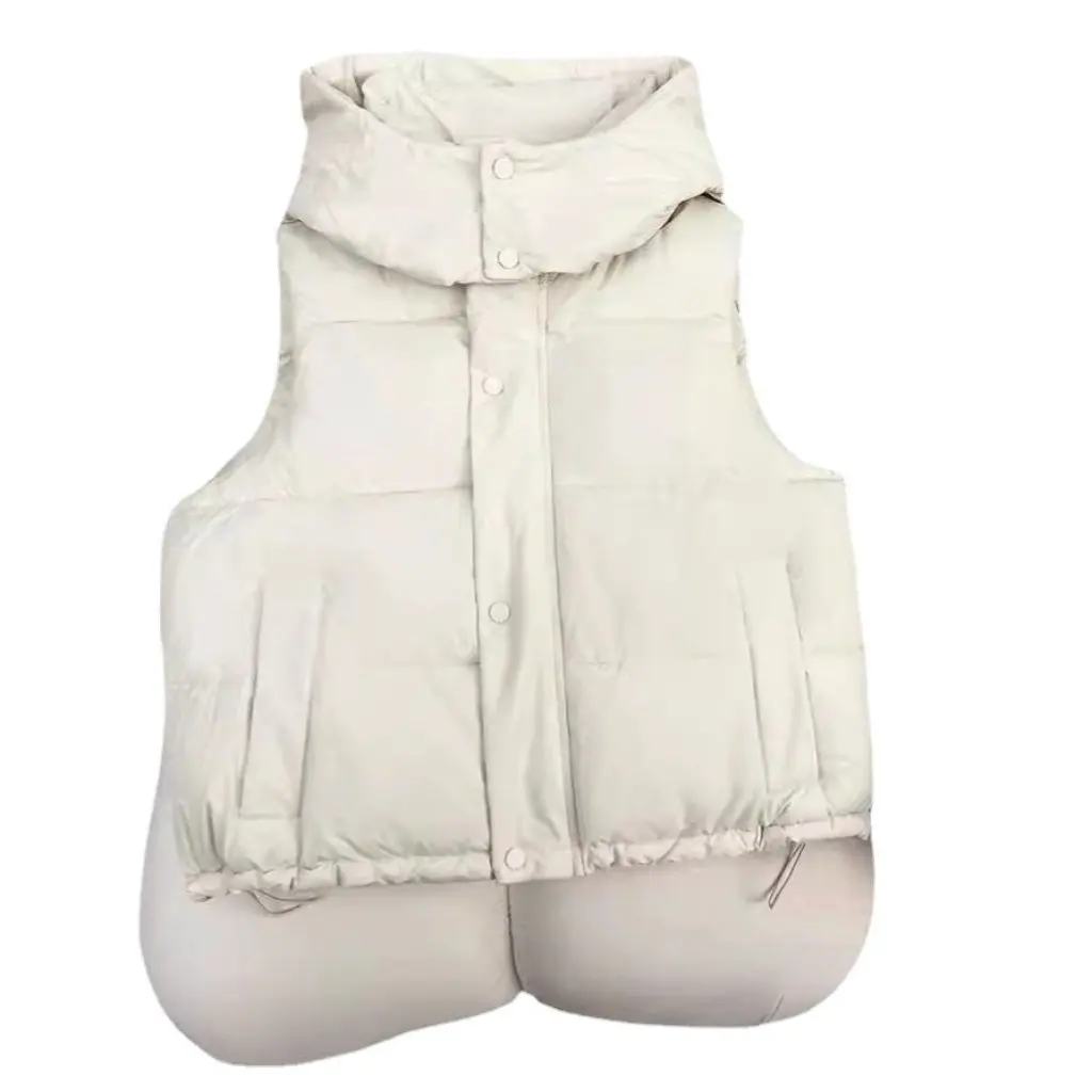 Women's Detachable Hooded Vest Korean Style Cotton-Padded Jacket Middle-Aged Short Walls Casual down Vest for All Seasons
Women's Detachable Hooded Vest Korean Style Cotton-Padded Jacket Middle-Aged Short Walls Casual down Vest for All Seasons