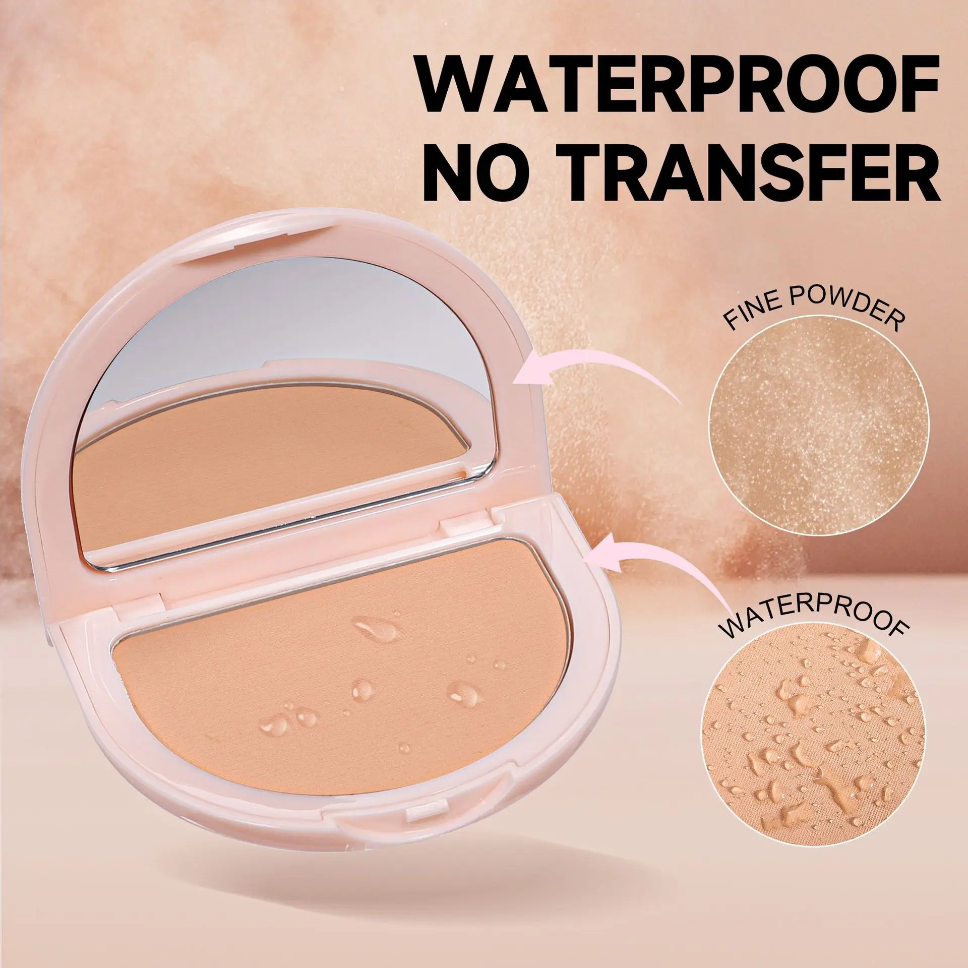 Waterproof Pressed Powder Compact Non Fade Long Wear Oil Control Concealing Brightening Complexion Smooth Velvet Matte
Waterproof Pressed Powder Compact Non Fade Long Wear Oil Control Concealing Brightening Complexion Smooth Velvet Matte