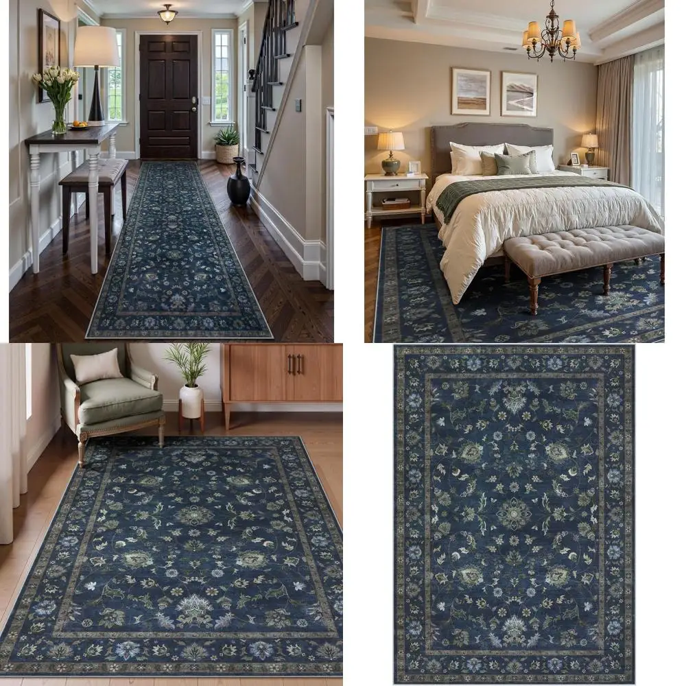 5x7 Washable Area Rug, Non Slip Vintage Floral Rug for Bedroom, Ultra-Thin Stain Resistant Floor Carpets Rugs for Living Room Di
5x7 Washable Area Rug, Non Slip Vintage Floral Rug for Bedroom, Ultra-Thin Stain Resistant Floor Carpets Rugs for Living Room Di