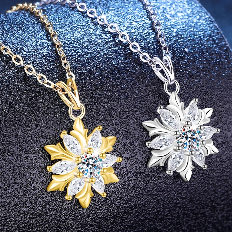 Moissanite S925 pure silver necklace romantic snowflake necklace fashionable and luxurious 2025 new style temperament collarbone
Moissanite S925 pure silver necklace romantic snowflake necklace fashionable and luxurious 2025 new style temperament collarbone
