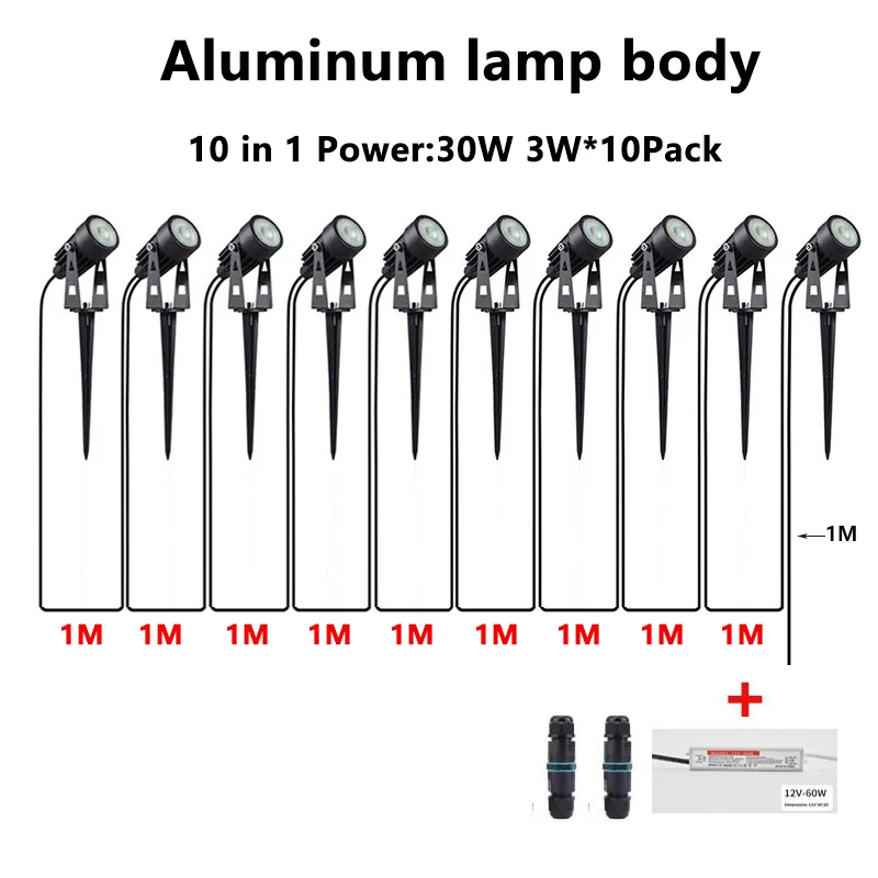 12V Low Voltage LED Garden Spot Lights 6-14Pack IP65 Waterproof + Transformer Outdoor Yard Patio Pathway Decorative Lighting
12V Low Voltage LED Garden Spot Lights 6-14Pack IP65 Waterproof + Transformer Outdoor Yard Patio Pathway Decorative Lighting