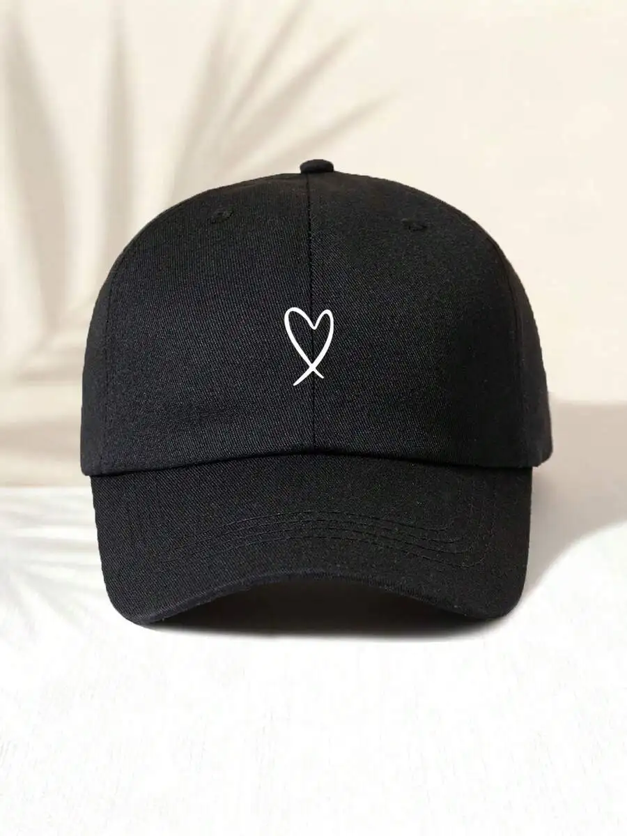 Washed Baseball Cap With Heart Print Minimalist Casual Unisex Hat For Outdoor Activities
Washed Baseball Cap With Heart Print Minimalist Casual Unisex Hat For Outdoor Activities