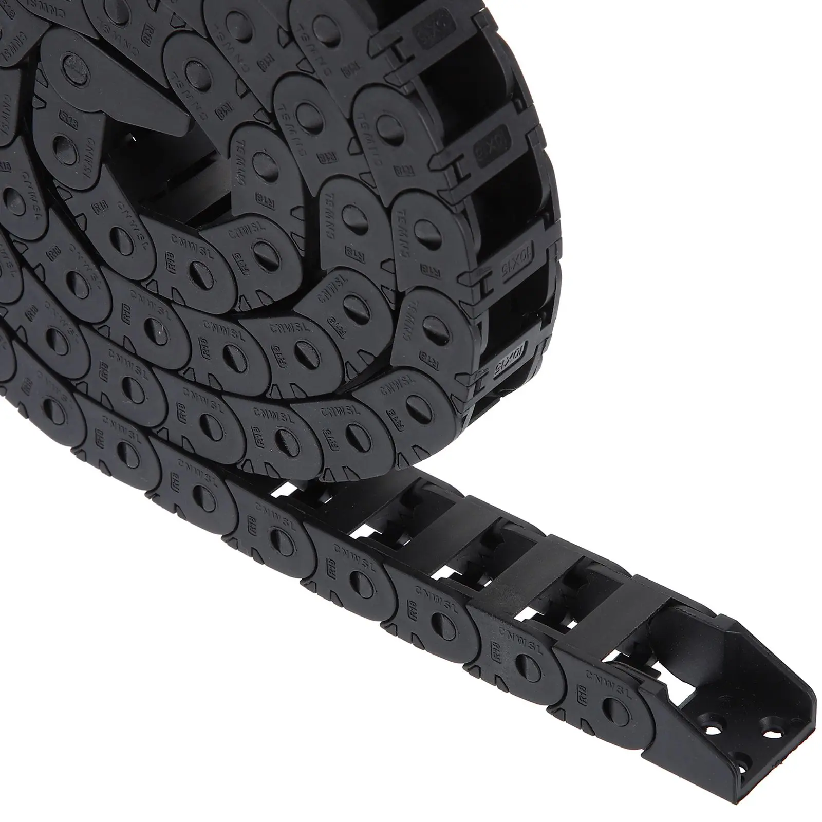 Nylon Drag Chain Cable Carrier for CNC Machine Router Mill 3D Printer Bracket Opened Flexible Black Plastic Track
Nylon Drag Chain Cable Carrier for CNC Machine Router Mill 3D Printer Bracket Opened Flexible Black Plastic Track