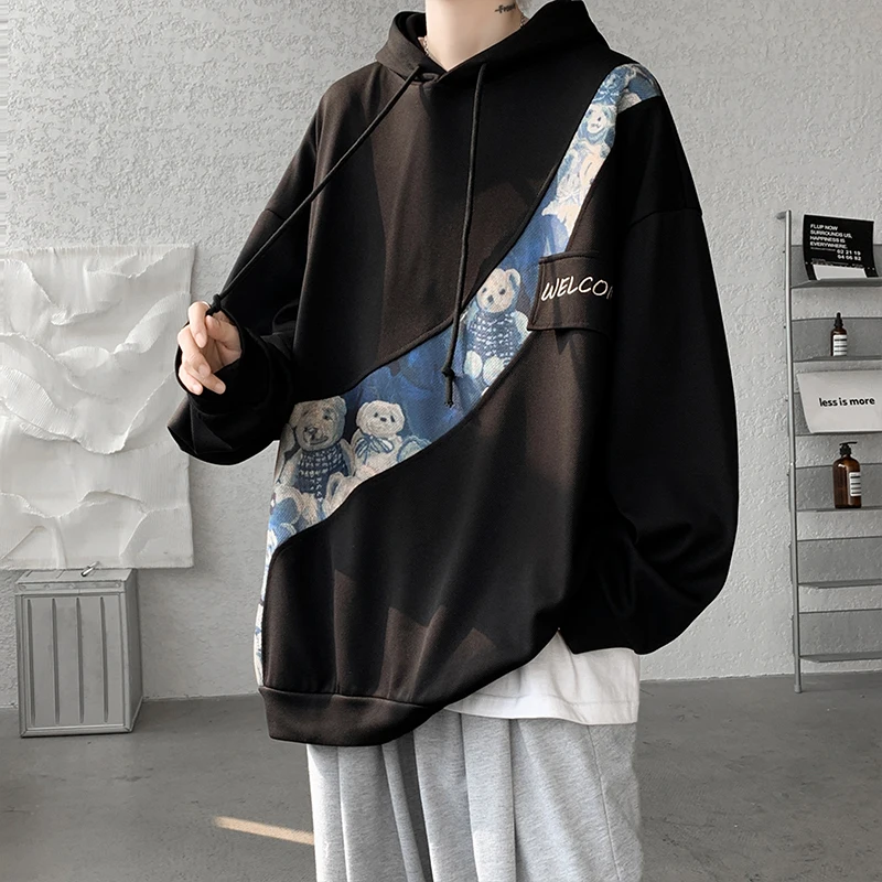 Oversize Hoodie Men's Spring Autumn Loose Bear Patchwork Embroidery Trendy Sweatirt Casual Comfortable Streetwear
Oversize Hoodie Men's Spring Autumn Loose Bear Patchwork Embroidery Trendy Sweatirt Casual Comfortable Streetwear
