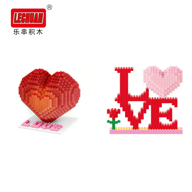 Creative Heart Micro Building Block Valentine's Day Eternal Heart Model Mini Brick Figure Assembled Toy for Home Decoration
Creative Heart Micro Building Block Valentine's Day Eternal Heart Model Mini Brick Figure Assembled Toy for Home Decoration