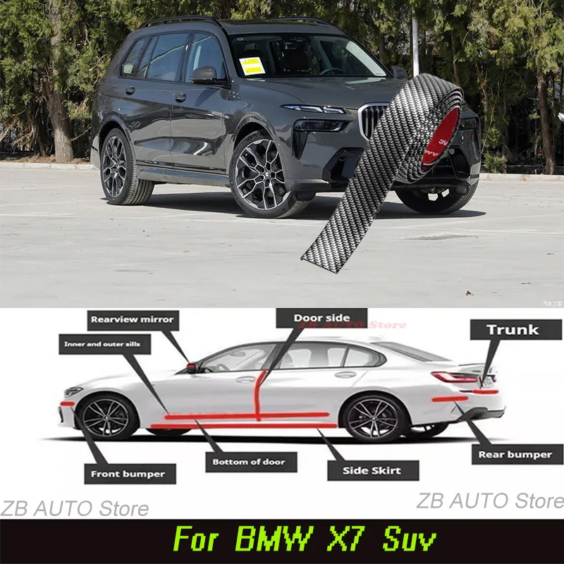 For BMW X7 Suv Strong adhesive bumper strip, front and rear lip side skirts, collision and scratch resistant, suitable
For BMW X7 Suv Strong adhesive bumper strip, front and rear lip side skirts, collision and scratch resistant, suitable