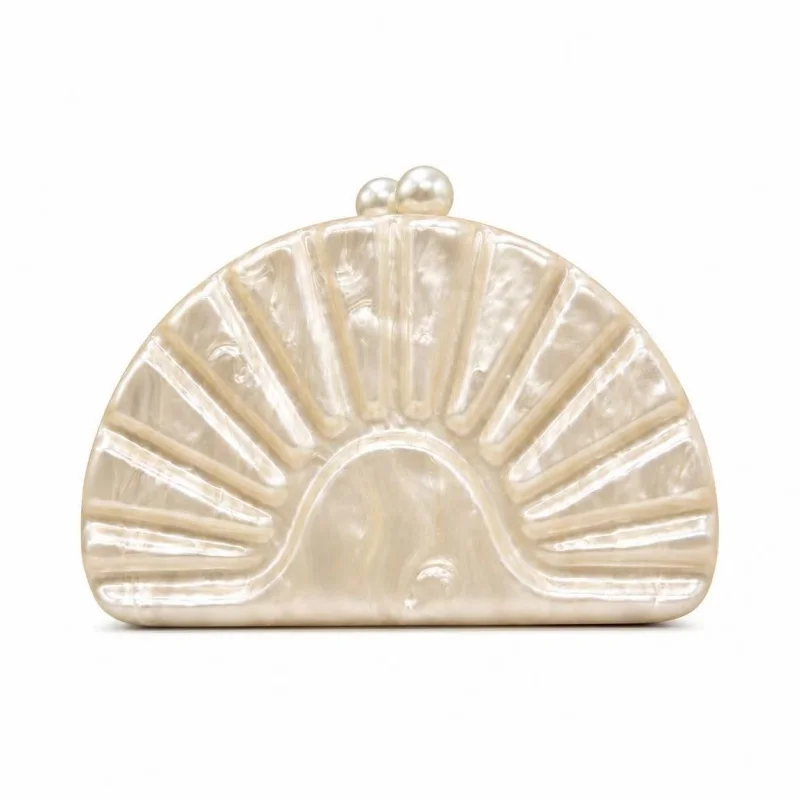 Half Round Shell Acrylic Bag New In Fashion Box Bag Striped Decoration Square Handheld Lipstick Bag Formal Prom Purse
Half Round Shell Acrylic Bag New In Fashion Box Bag Striped Decoration Square Handheld Lipstick Bag Formal Prom Purse