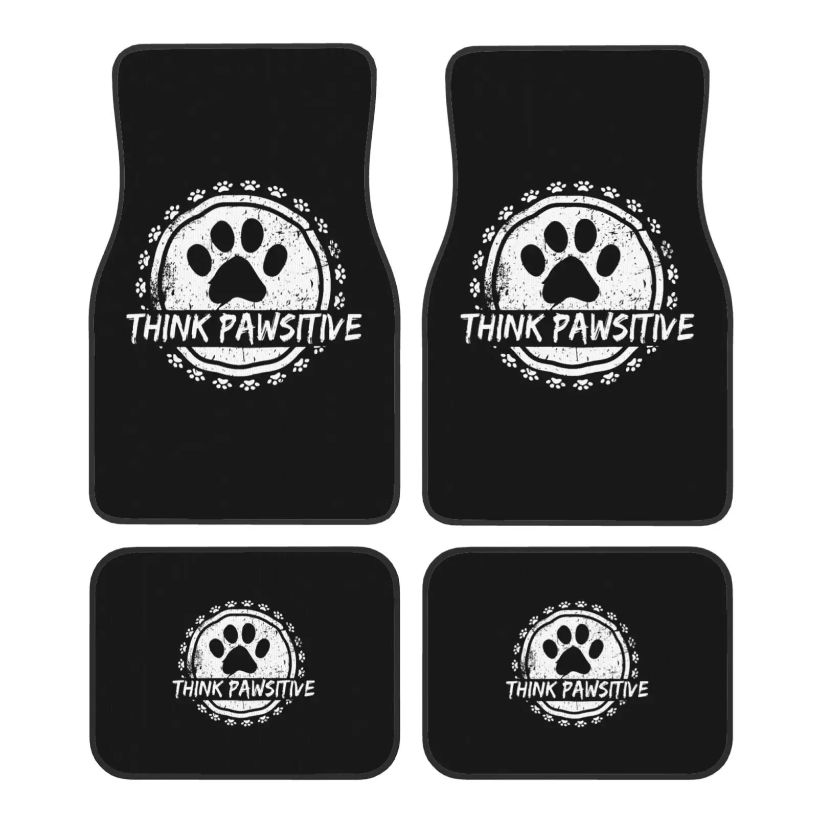 Dog Paw Print Think Pawsitive Pet Lover Car Floor Mats Durable Car Carpet Mat 4pcs with Anti-Slip Backing Fit for SUV Trucks
Dog Paw Print Think Pawsitive Pet Lover Car Floor Mats Durable Car Carpet Mat 4pcs with Anti-Slip Backing Fit for SUV Trucks