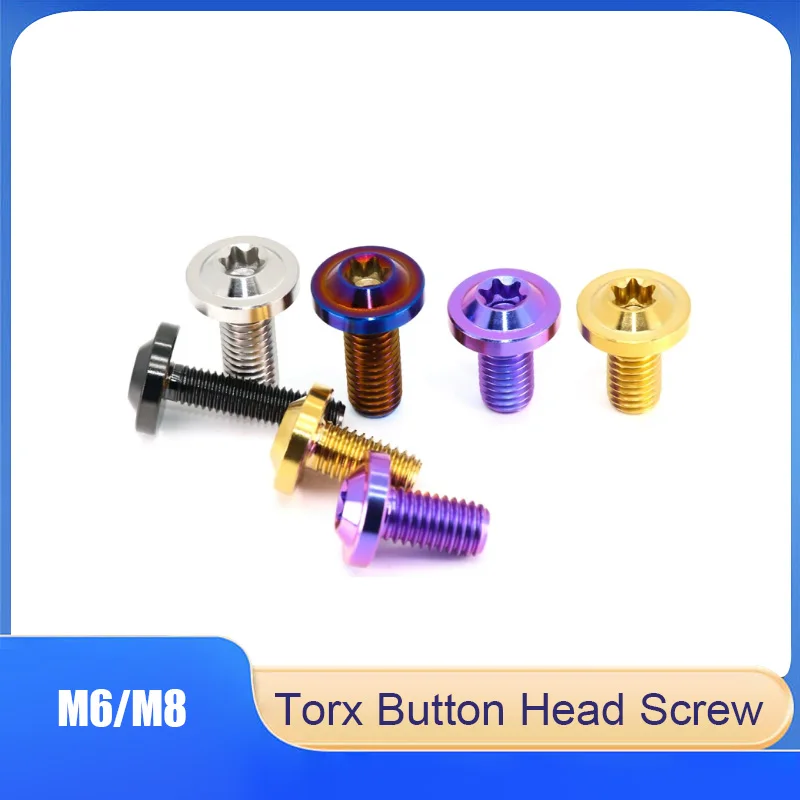 3Pcs M6/M8 TC4 Titanium Alloy Torx Button Head Screws Bolts for Motorcycle Bike Modification,Motorcycle Modification Fasteners
3Pcs M6/M8 TC4 Titanium Alloy Torx Button Head Screws Bolts for Motorcycle Bike Modification,Motorcycle Modification Fasteners