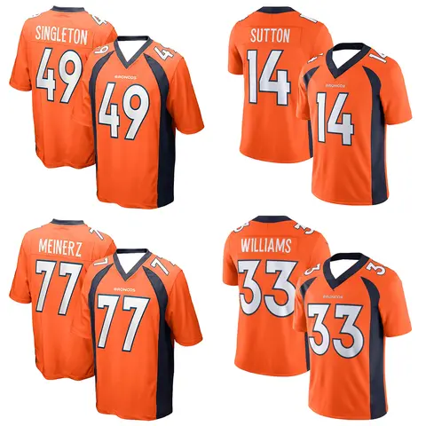 25 Summer New Football Short Sleeve Denver Adult Women Mustang Training Shirt Casual Sportswear Comfortable Top Comfortable