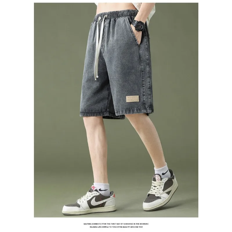 Summer Outdoor Fishing Casual Comfortable Breathable Denim Shorts Men's Fashion Trend Versatile Loose Denim Five Quarter Shorts
Summer Outdoor Fishing Casual Comfortable Breathable Denim Shorts Men's Fashion Trend Versatile Loose Denim Five Quarter Shorts