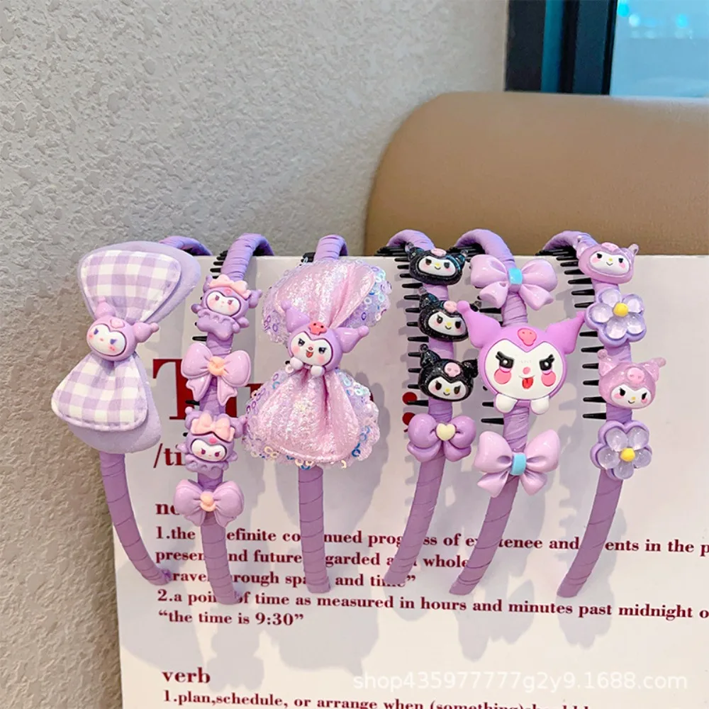 Kawaii Miniso Sanrio Kuromi Purple Sweet Cute Cartoon Children Anti-slip Hair Band Headwear Schoolgirl Attachment Festivals Gift
Kawaii Miniso Sanrio Kuromi Purple Sweet Cute Cartoon Children Anti-slip Hair Band Headwear Schoolgirl Attachment Festivals Gift