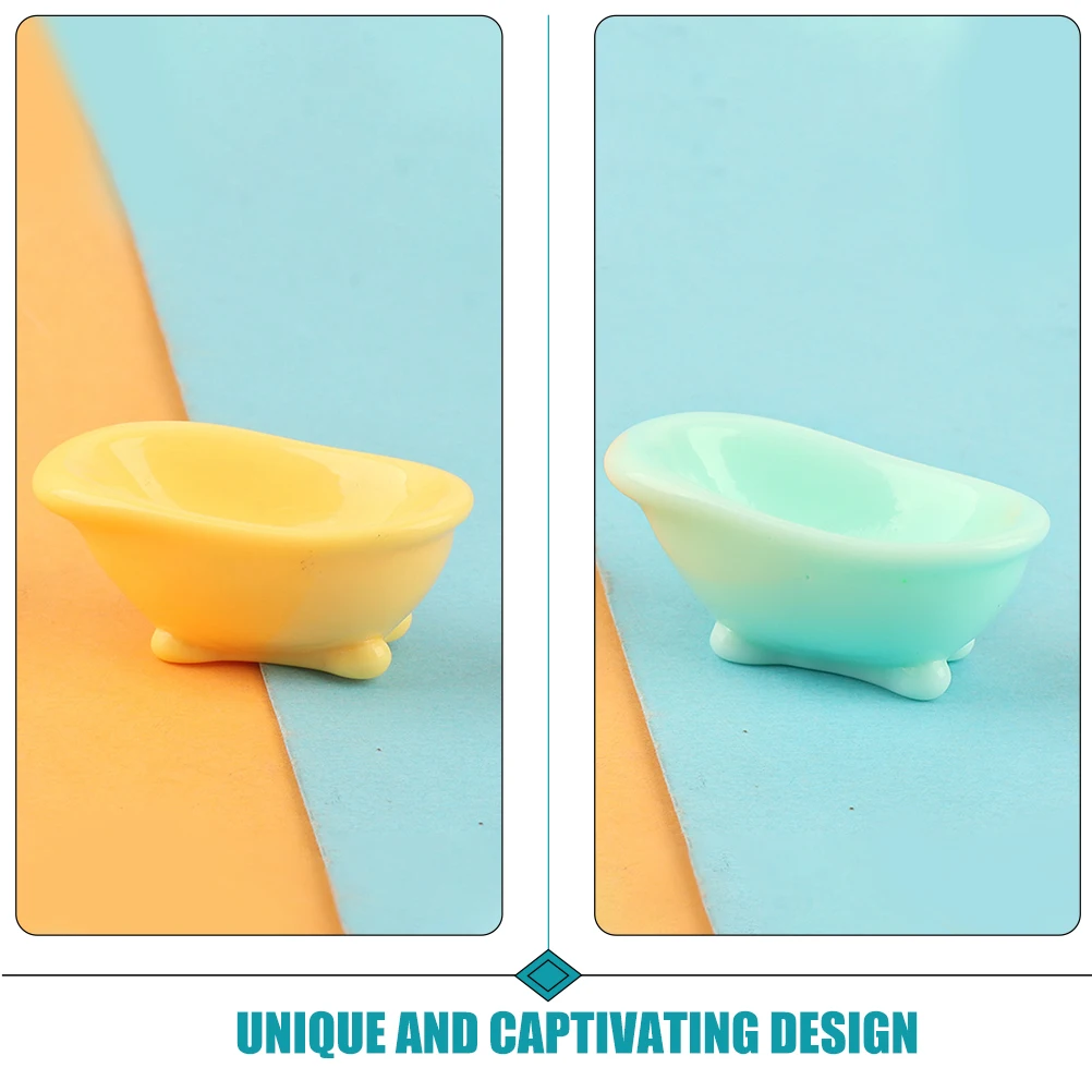 8pcs Miniature Bathtub Micro Landscape Ornament Resin Material Lightweight Fashionable Design Bright Color Detailed Realistic
8pcs Miniature Bathtub Micro Landscape Ornament Resin Material Lightweight Fashionable Design Bright Color Detailed Realistic