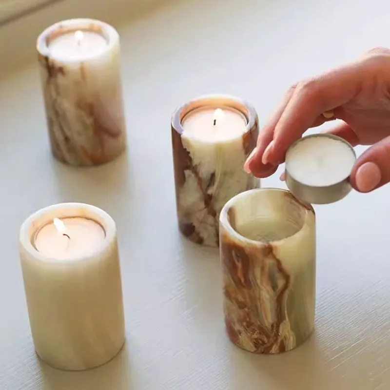100% Natural Marble Candlestick, French Romantic Style for Designer Showrooms, Hotel & Restaurant Decor
100% Natural Marble Candlestick, French Romantic Style for Designer Showrooms, Hotel & Restaurant Decor