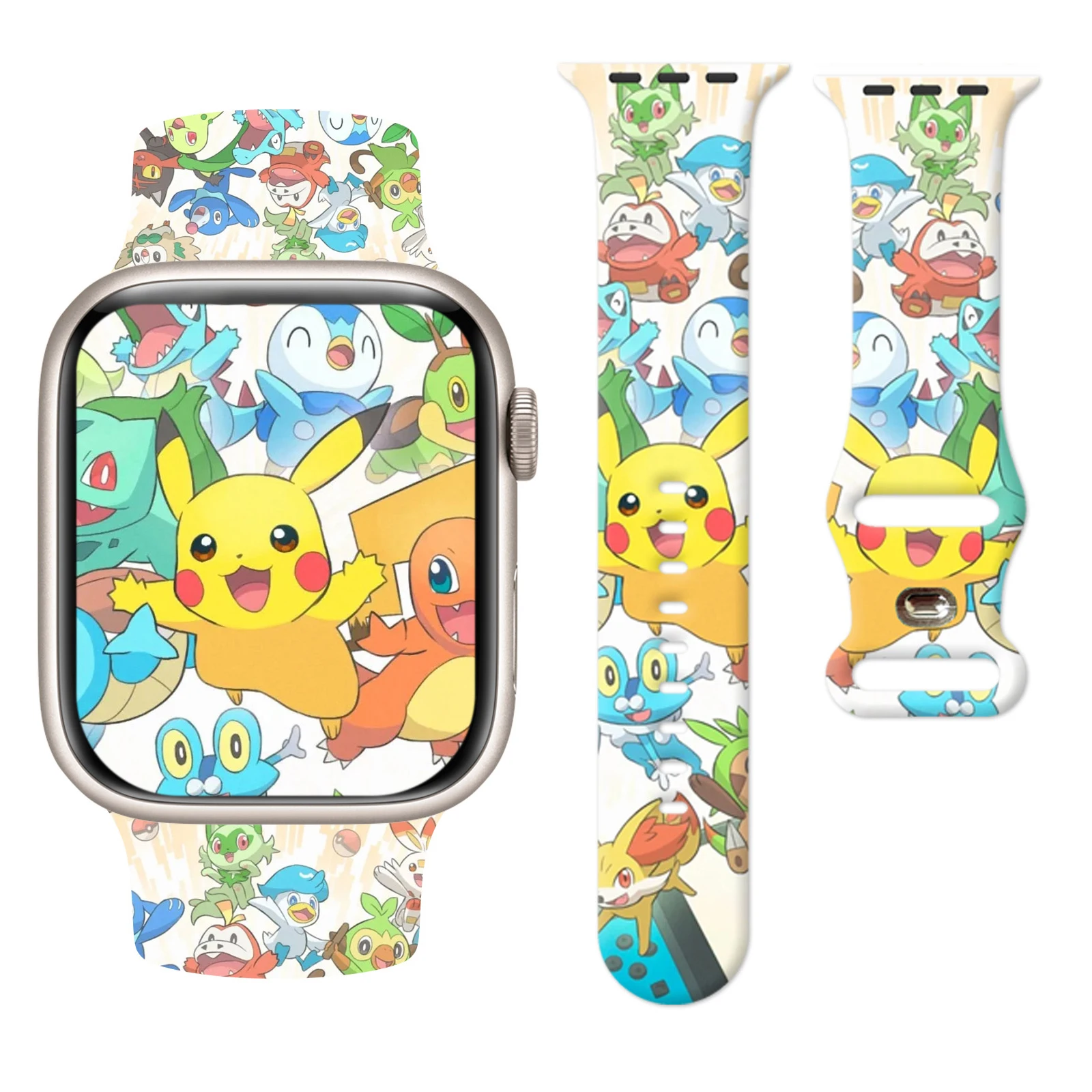 MINISO Pikachu for Apple for Apple Watch 11 10 9 8 7 Silicone Band Replacable Bracelet for iWatch 46mm 42mm 41mm 40mm Watchband
MINISO Pikachu for Apple for Apple Watch 11 10 9 8 7 Silicone Band Replacable Bracelet for iWatch 46mm 42mm 41mm 40mm Watchband