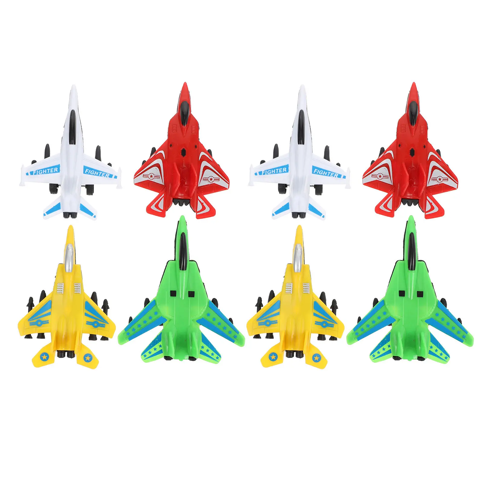 8Pcs Airplane Fighter Simulation Aircraft Set Kids Fun Birthday Gift Creative Plastic Flying Plaything for Children
8Pcs Airplane Fighter Simulation Aircraft Set Kids Fun Birthday Gift Creative Plastic Flying Plaything for Children