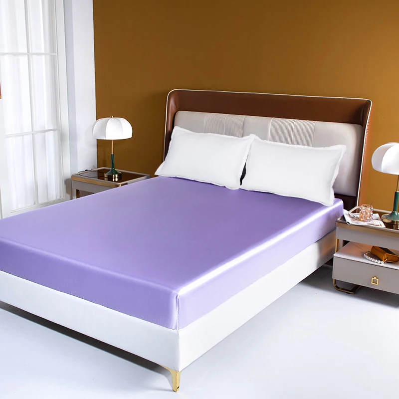 BlessLiving Luxury Lilac Ice Silk Fitted Sheet Elastic Band Bed Sheet Good Quilty Bedsheet Silk Satin Home Bedroom Decor Gifts
BlessLiving Luxury Lilac Ice Silk Fitted Sheet Elastic Band Bed Sheet Good Quilty Bedsheet Silk Satin Home Bedroom Decor Gifts