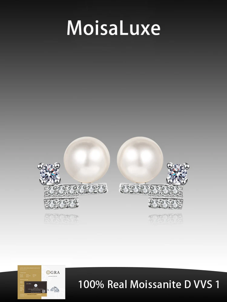 MoisaLuxe Official Store GRA Moissanite Plata Sterling 925 Silver Pearl Simple Earrings For Women Hoops Piercing Fashion Jewelry
MoisaLuxe Official Store GRA Moissanite Plata Sterling 925 Silver Pearl Simple Earrings For Women Hoops Piercing Fashion Jewelry