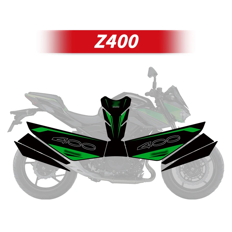 Защитные наклейки для топливного бака KAWASAKI Z400, комплекты аксессуаров для мотоциклов, украшение для бензобака, устойчивые к истиранию наклейки
Защитные наклейки для топливного бака KAWASAKI Z400, комплекты аксессуаров для мотоциклов, украшение для бензобака, устойчивые к истиранию наклейки