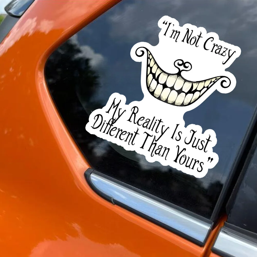 Cheshire Cat Smile Car Stickers for Auto Window Bumper Side Body Trunk Waterproof Vinyl Decals Motorcycle Durable Decoration
Cheshire Cat Smile Car Stickers for Auto Window Bumper Side Body Trunk Waterproof Vinyl Decals Motorcycle Durable Decoration