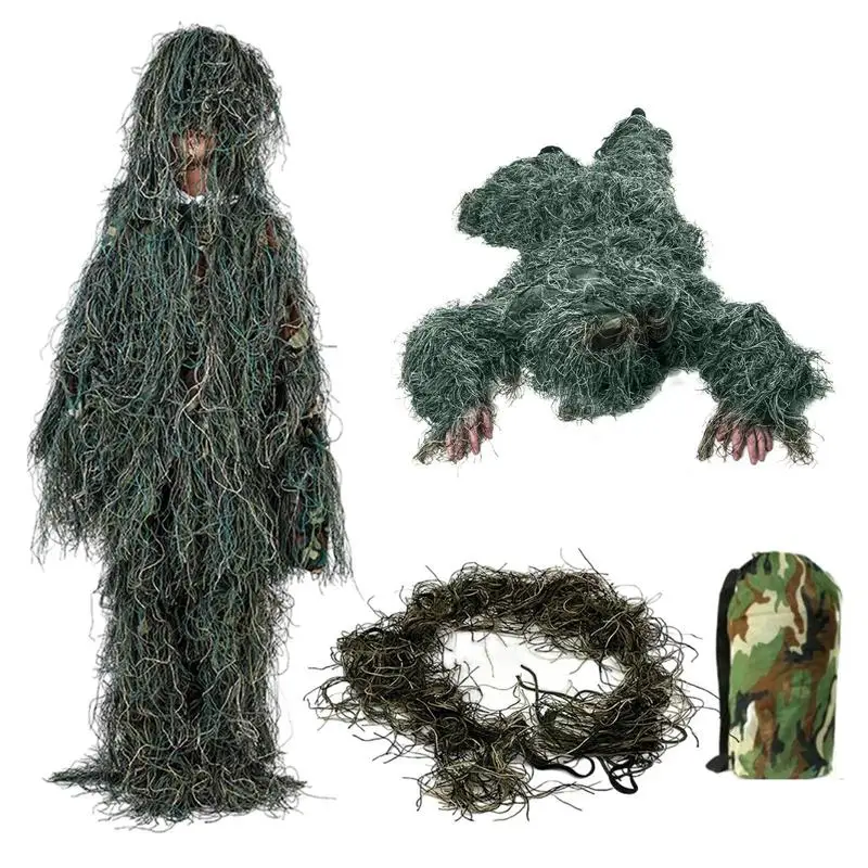 Camouflage Clothing For Hunting Sniper Grass Camouflage Clothes Breathable Sniper Grass Clothes With Hat And Storage Bag
Camouflage Clothing For Hunting Sniper Grass Camouflage Clothes Breathable Sniper Grass Clothes With Hat And Storage Bag