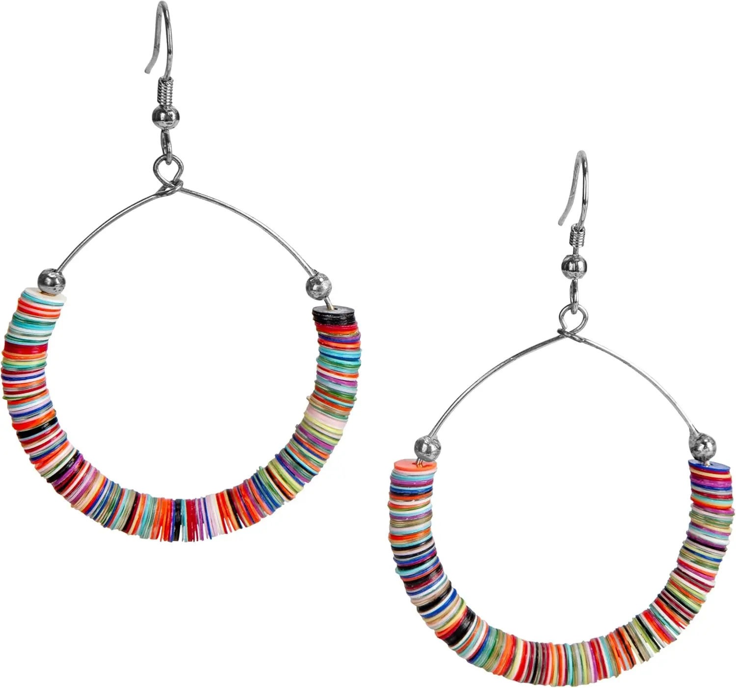 Colorful Boho Sequin Hoop Earrings in Gold Tone
Colorful Boho Sequin Hoop Earrings in Gold Tone
