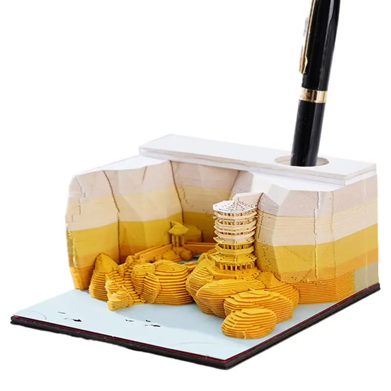3D Notepad Calendar Memo Pad Block Notes Landscape Shape 3D Desk Calendar Note Paper Stationery Accessories Novelty Gift
3D Notepad Calendar Memo Pad Block Notes Landscape Shape 3D Desk Calendar Note Paper Stationery Accessories Novelty Gift