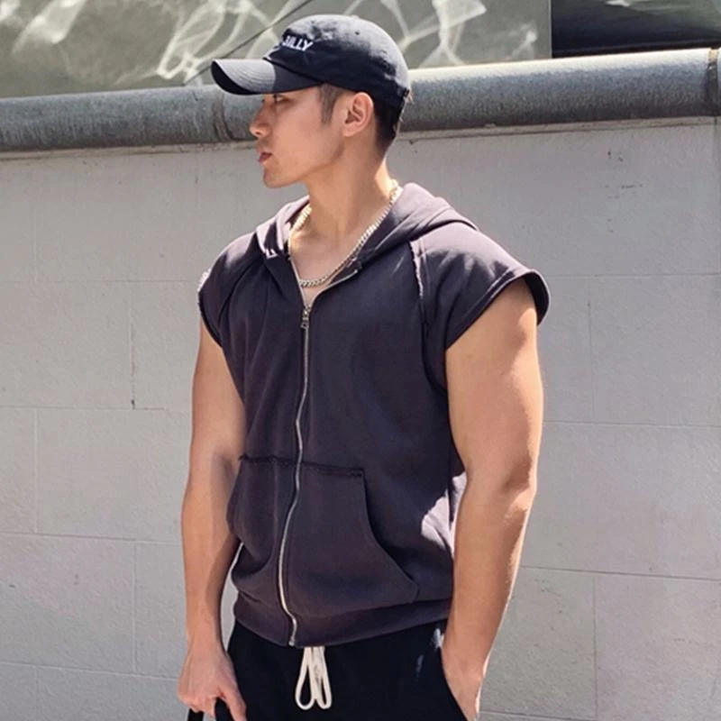 Мужская летняя спортивная толстовка-жилет свободного кроя большого размера (300 Pou Svel), в американском стиле casual
Мужская летняя спортивная толстовка-жилет свободного кроя большого размера (300 Pou Svel), в американском стиле casual