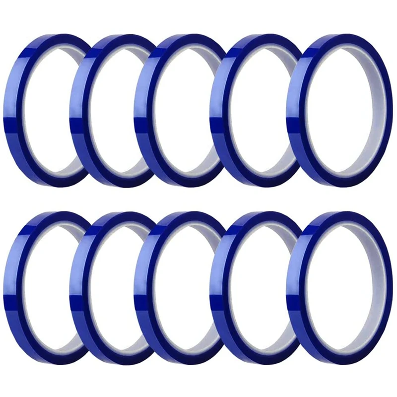 10 Rolls Heat Tapes Sublimation Blanks Thermal Tape No Residue Tape Up to 260Celsius for Heat Sublimation Press
10 Rolls Heat Tapes Sublimation Blanks Thermal Tape No Residue Tape Up to 260Celsius for Heat Sublimation Press