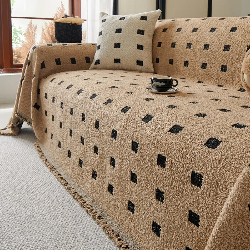 Classic Double-sided Sofa Towel Plaid Four Seasons Universal Simple Practical Cover Cloth Universal Sofa Cover
Classic Double-sided Sofa Towel Plaid Four Seasons Universal Simple Practical Cover Cloth Universal Sofa Cover