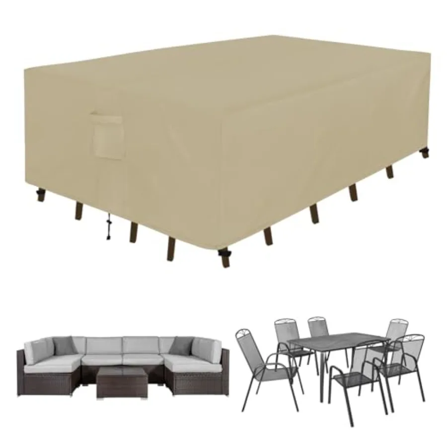 Rectangle Patio Furniture Cover Waterproof Outdoor Dining Table and Chair Cover Anti-UV Outside Sectional Sofa Set Covers
Rectangle Patio Furniture Cover Waterproof Outdoor Dining Table and Chair Cover Anti-UV Outside Sectional Sofa Set Covers