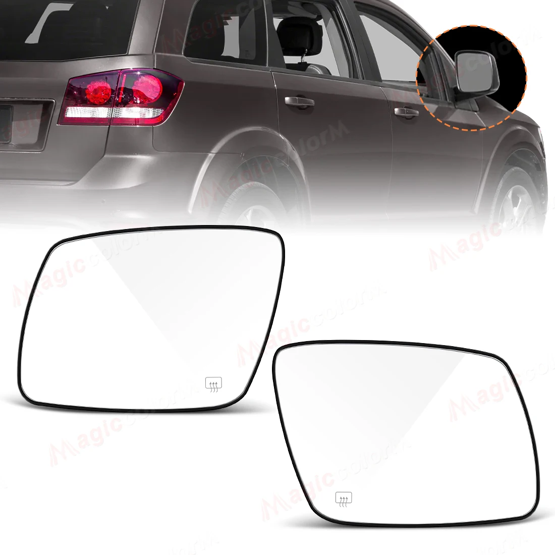 Left/Right Side Mirror Glass For Dodge Journey JCUV 2009 2010-2019 Exterior Rearview Mirror With Heated Replacement Accessories
Left/Right Side Mirror Glass For Dodge Journey JCUV 2009 2010-2019 Exterior Rearview Mirror With Heated Replacement Accessories