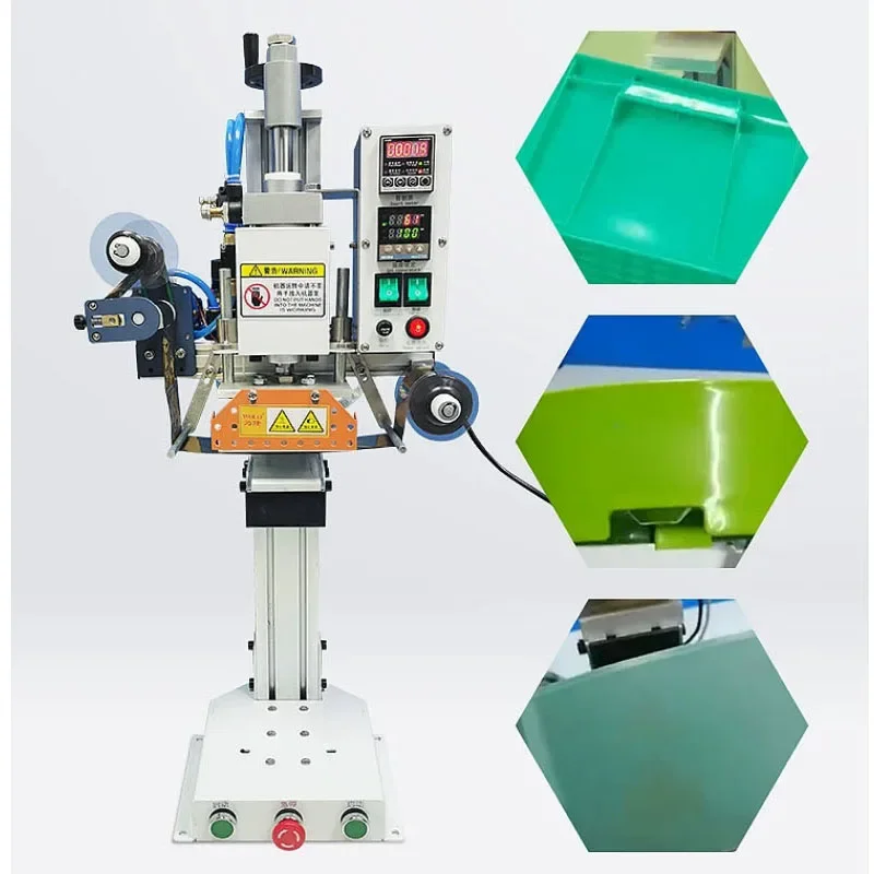 Pneumatic Hot Stamping Machine Auto Foil Rewind Digital Temp Control for Plastic Case Turnover Box Logo Embossing
Pneumatic Hot Stamping Machine Auto Foil Rewind Digital Temp Control for Plastic Case Turnover Box Logo Embossing