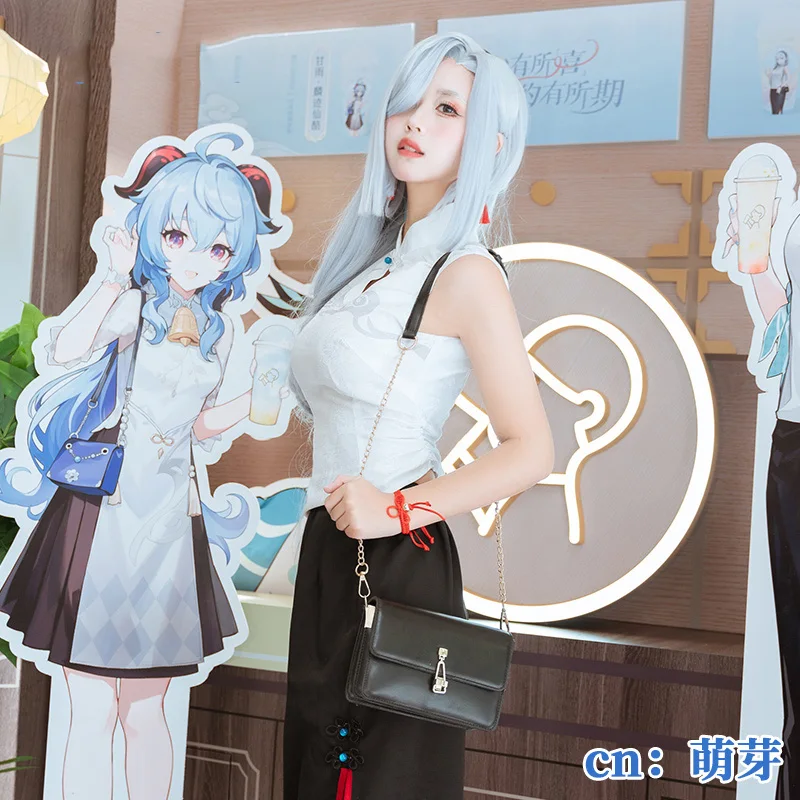 New Shenhe Cheongsam Cosplay Genshin Impact tea drink activity White crane pattern Female Skirt costume A
New Shenhe Cheongsam Cosplay Genshin Impact tea drink activity White crane pattern Female Skirt costume A