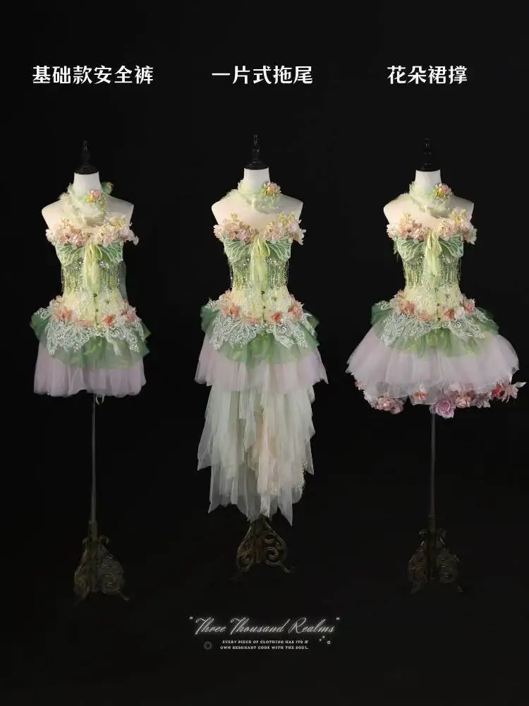 Goose yellow and pink-green spring floral petticoat, fairy photo shoot, handcrafted corset and short skirt set
Goose yellow and pink-green spring floral petticoat, fairy photo shoot, handcrafted corset and short skirt set