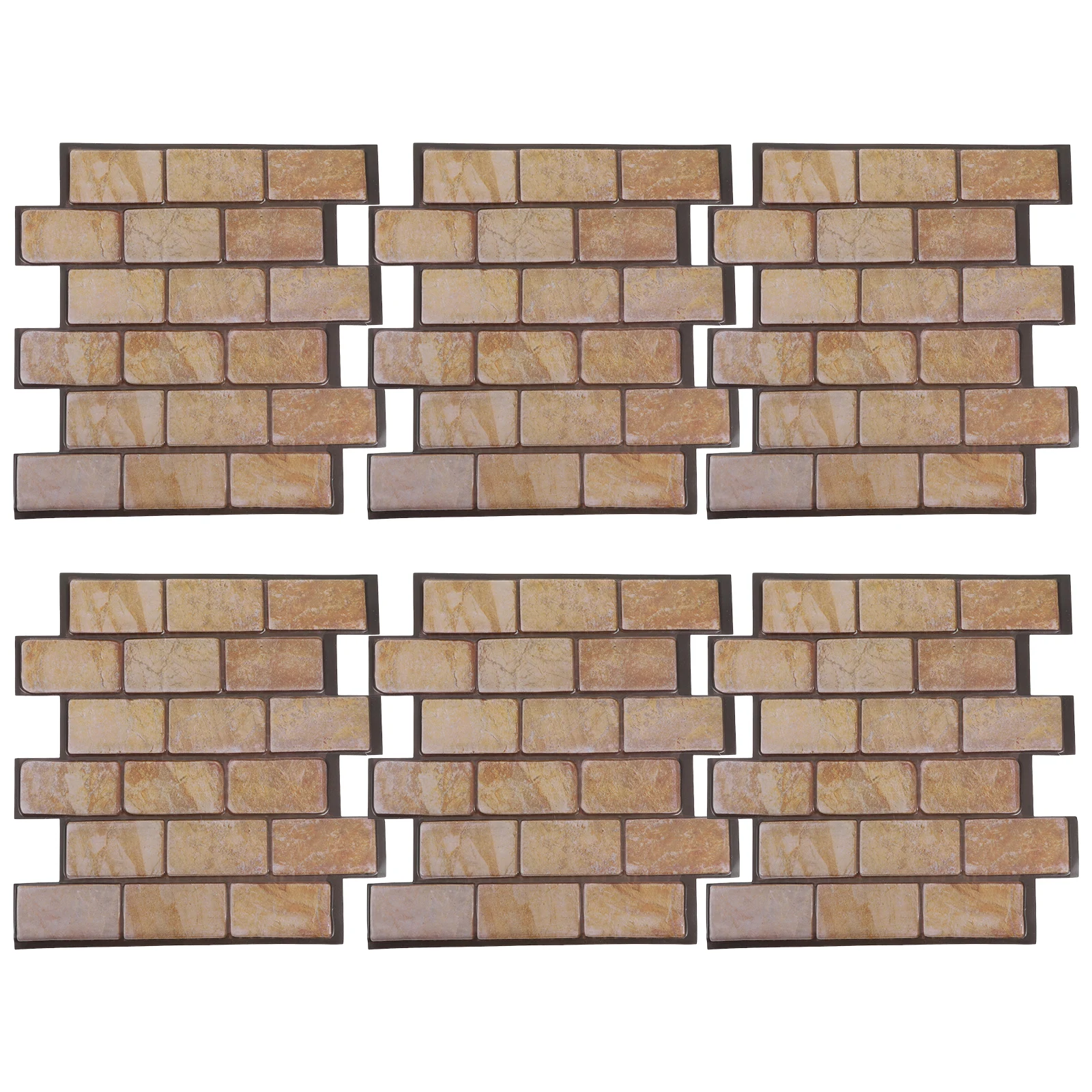 6 Pcs Self Adhesive PVC Wallpaper Removable Waterproof Wall Sticker Living Room Kitchen Bedroom Decor Faux Stone 
6 Pcs Self Adhesive PVC Wallpaper Removable Waterproof Wall Sticker Living Room Kitchen Bedroom Decor Faux Stone