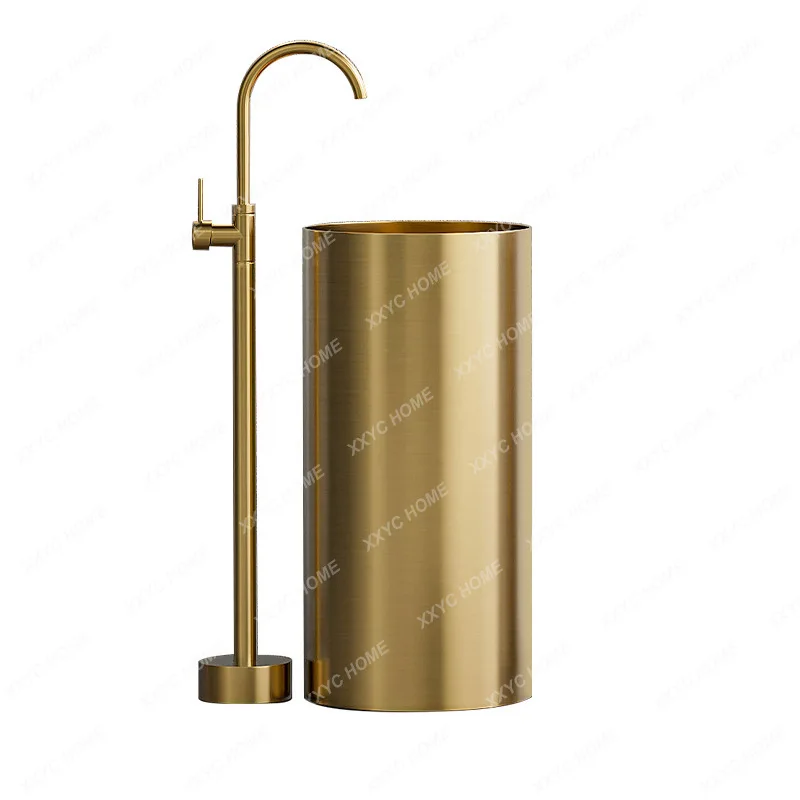 304 Stainless Steel Sink Pedestal Basin Wash Basin Integrated Floor Wash Inter-Platform Basin
304 Stainless Steel Sink Pedestal Basin Wash Basin Integrated Floor Wash Inter-Platform Basin