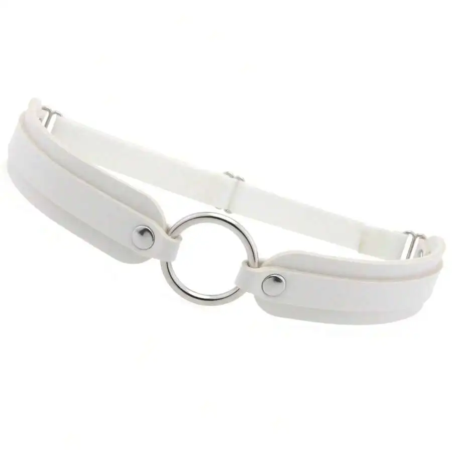 White PU Double Layer Garter With Metal Ring For Punk Vintage Party Costume Accessory
White PU Double Layer Garter With Metal Ring For Punk Vintage Party Costume Accessory