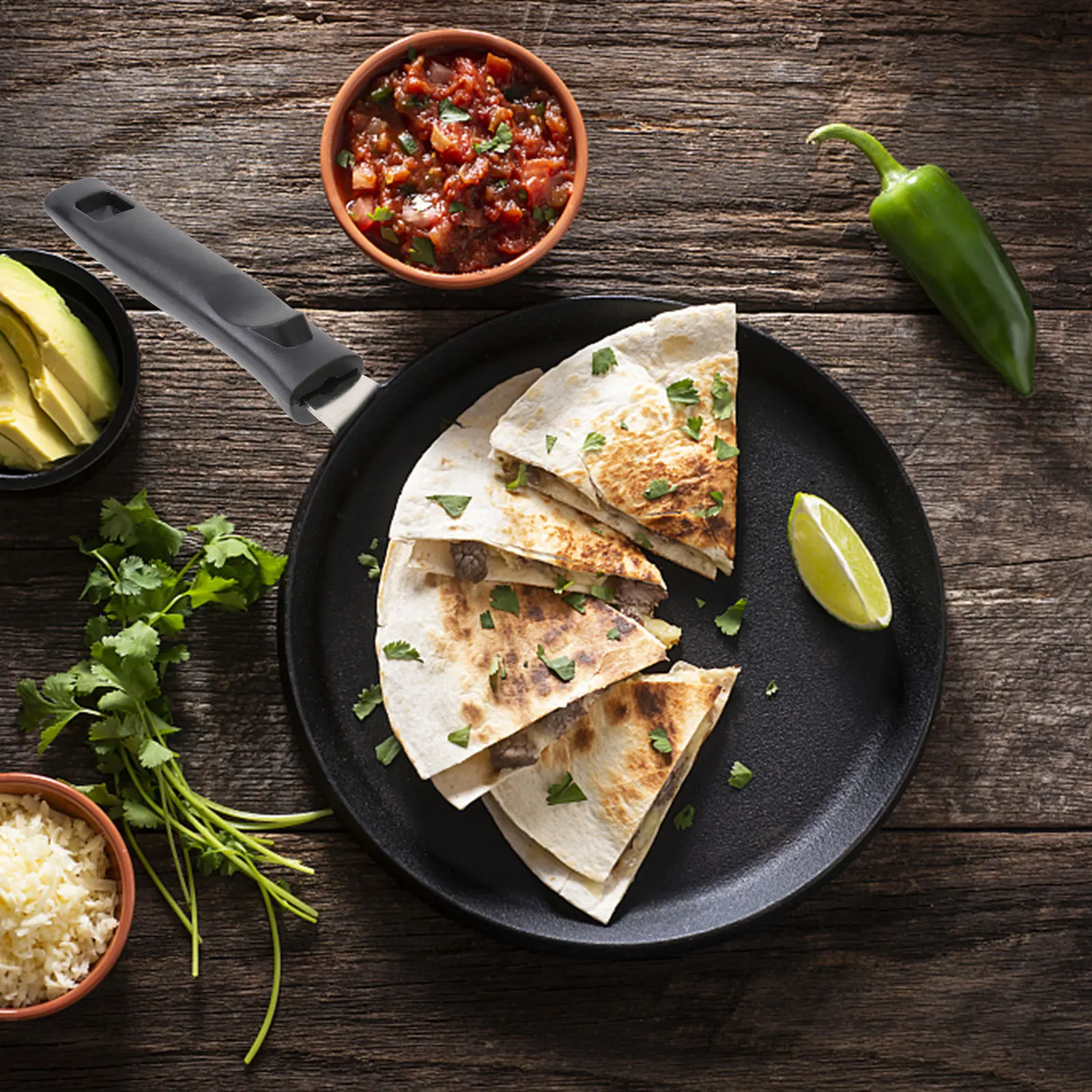 Universal 3 Holes Fry Pan Replacement Handle Heat Resistant Grip Anti-Scald Ergonomic Detachable Pot Accessory
Universal 3 Holes Fry Pan Replacement Handle Heat Resistant Grip Anti-Scald Ergonomic Detachable Pot Accessory