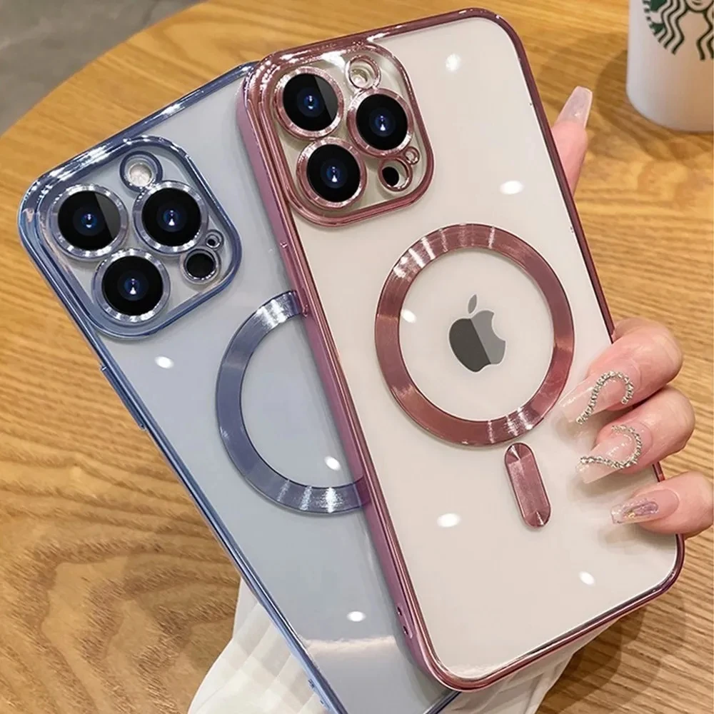 10x Plating For Magsafe Wireless Charger Case For iPhone 15 14 Plus 13 12 11 Pro X XR XS Max Clear Soft Magnetic Silicone Cover
10x Plating For Magsafe Wireless Charger Case For iPhone 15 14 Plus 13 12 11 Pro X XR XS Max Clear Soft Magnetic Silicone Cover