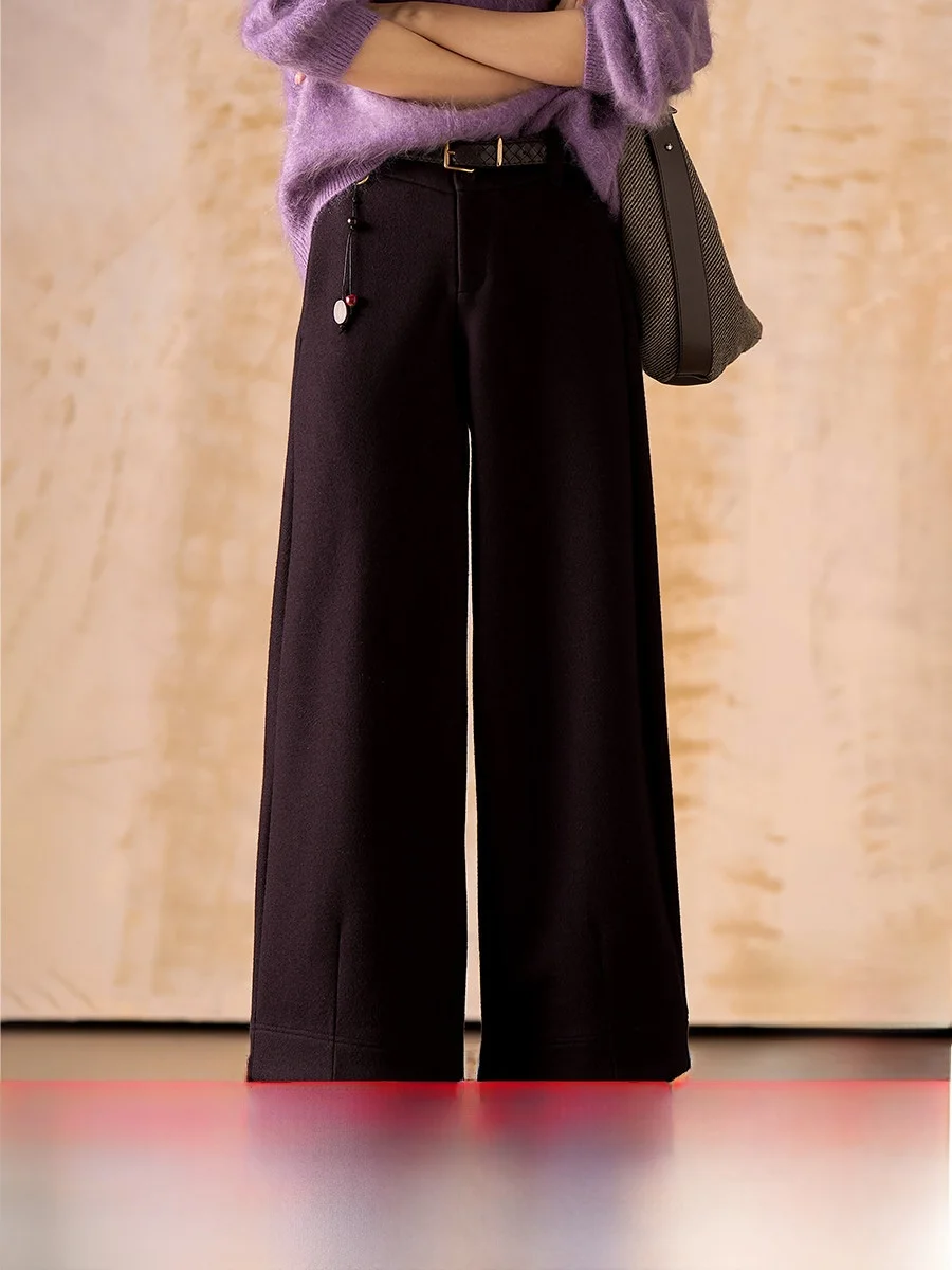 Multicolor Straight Leg Wool Blend Wide Leg Pants Nine-Five Sle Casual Commute Faion Simple Design Ladies Trousers
Multicolor Straight Leg Wool Blend Wide Leg Pants Nine-Five Sle Casual Commute Faion Simple Design Ladies Trousers