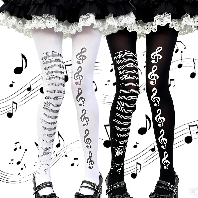 Y2K готические колготки с музыкальной нотой для женщин Harajuku милые чулки с рисунком фортепиано для девочек сексуальные эластичные колготки с граффити леггинсы
Y2K готические колготки с музыкальной нотой для женщин Harajuku милые чулки с рисунком фортепиано для девочек сексуальные эластичные колготки с граффити леггинсы