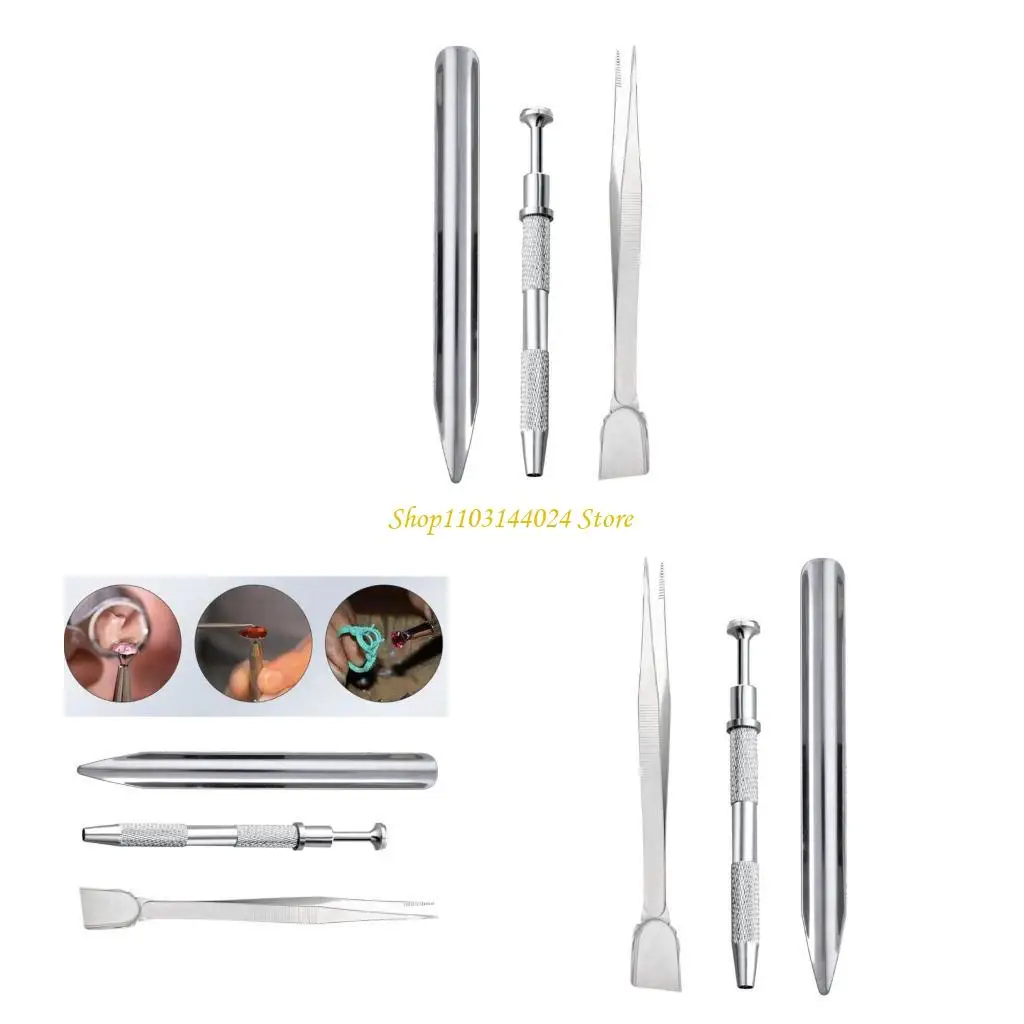 N5KE 3 Pieces Practical Jewellery Tweezers Stainless Steel Gemstones Grabber Beading Supplies Professional Bead Pickup Tool
N5KE 3 Pieces Practical Jewellery Tweezers Stainless Steel Gemstones Grabber Beading Supplies Professional Bead Pickup Tool
