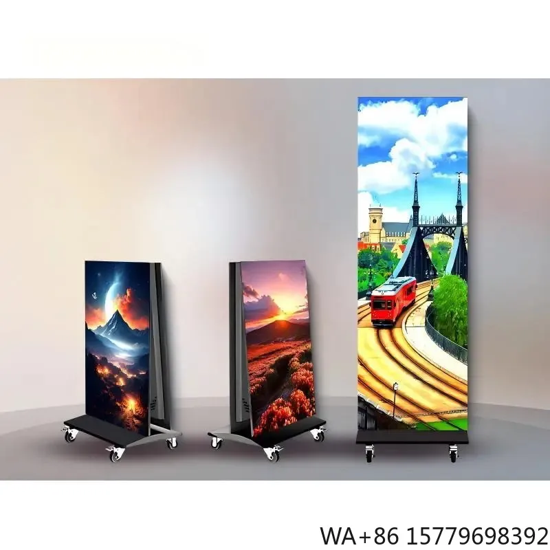 Foldable Long Lifespan 640x1920mm Double-Sided Full Color 4K LED Poster with WiFi/USB/4G/Bluetooth Indoor/Outdoor
Foldable Long Lifespan 640x1920mm Double-Sided Full Color 4K LED Poster with WiFi/USB/4G/Bluetooth Indoor/Outdoor