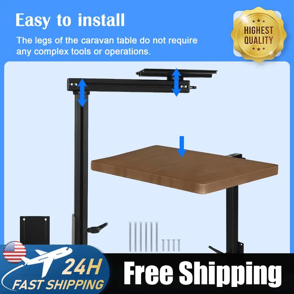 Aluminum Alloy Removable RV Table Leg 360 Degree Swivel Height Adjustable RV Table Leg Bracket for Caravan Motorhome Yachts
Aluminum Alloy Removable RV Table Leg 360 Degree Swivel Height Adjustable RV Table Leg Bracket for Caravan Motorhome Yachts