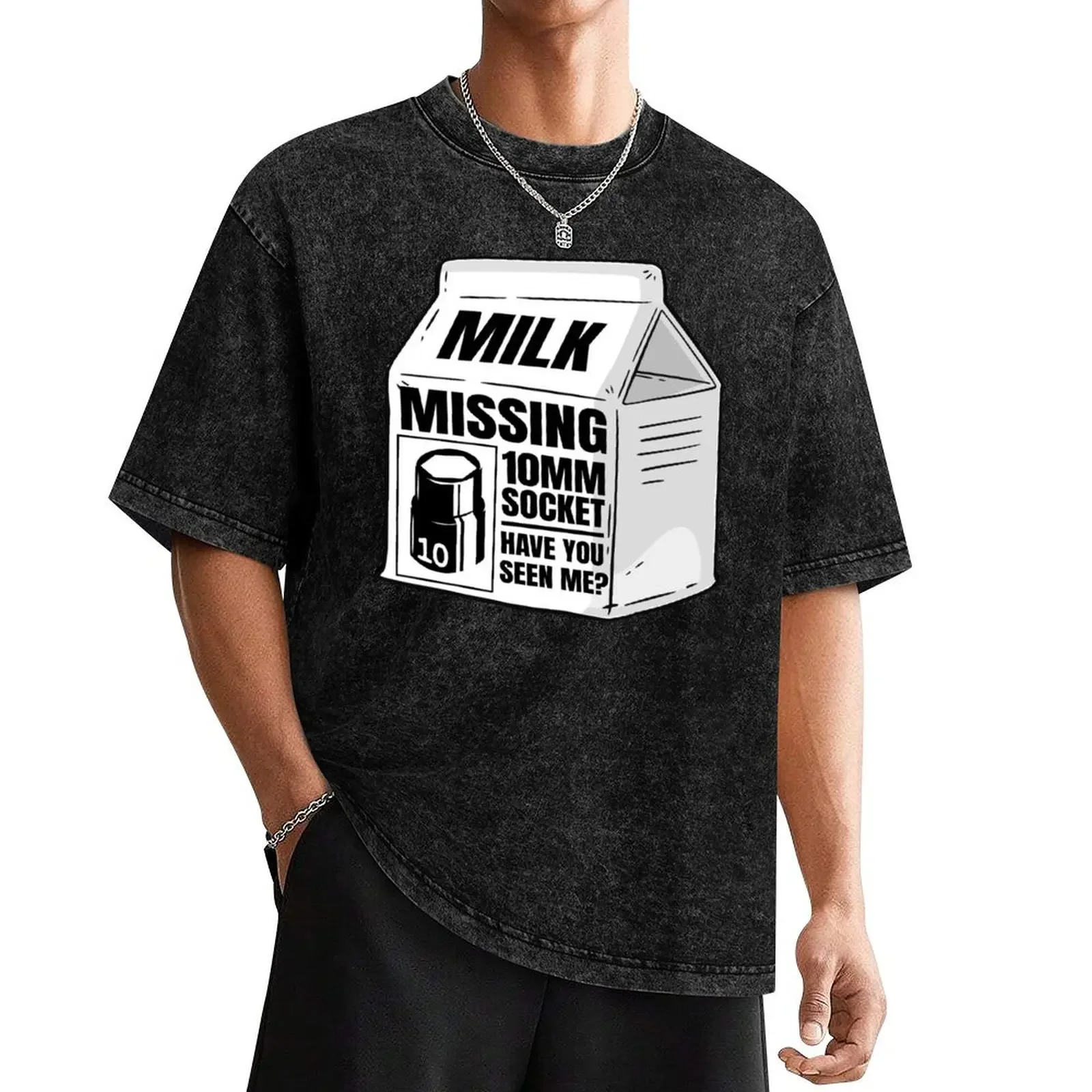 Missing 10MM Socket Milk Carton Funny Mechanic T-Shirt baggy shirts tops designer shirts mens champion t shirts
Missing 10MM Socket Milk Carton Funny Mechanic T-Shirt baggy shirts tops designer shirts mens champion t shirts